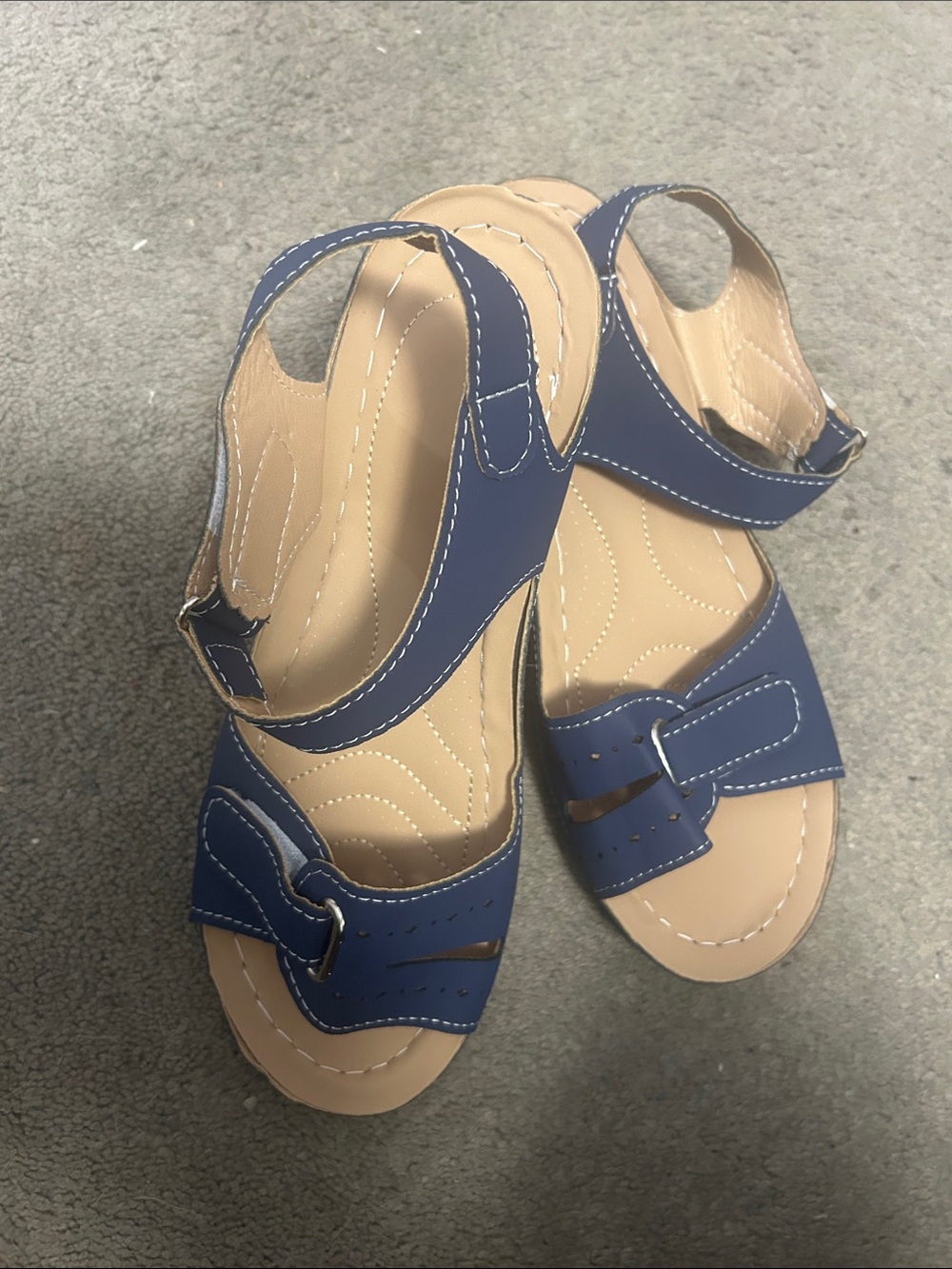 Navy Blue Comfort Sandals